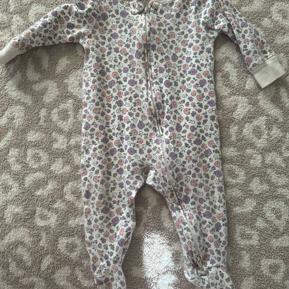 Carter's Multicolor Floral Footie